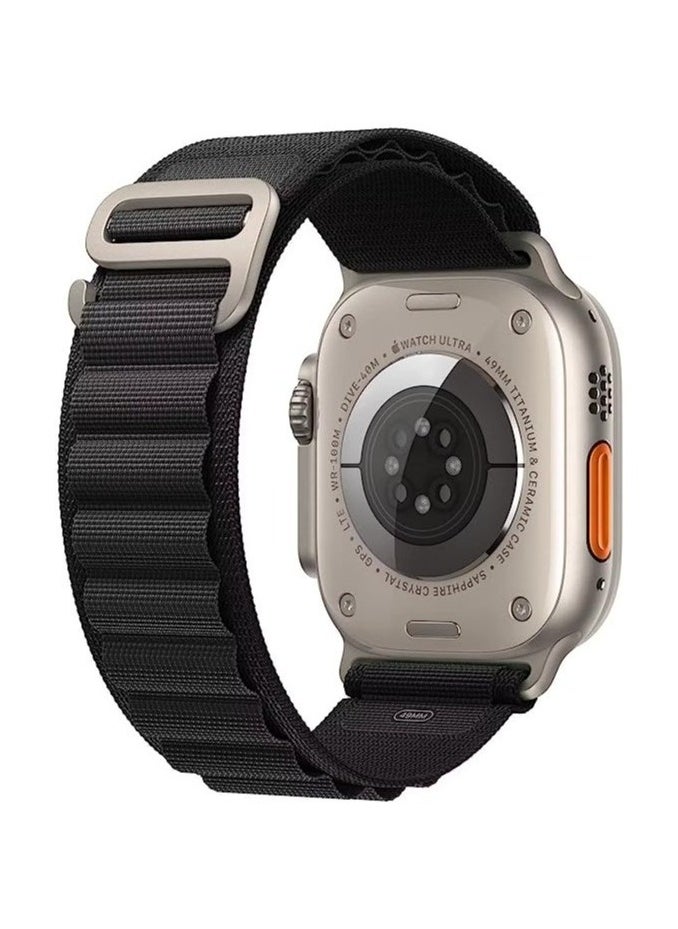 ELTRAZONE - Alpine Loop Compatible with Apple Watch Ultra Band,Metal connector Rugged Woven Nylon Men G-Hook Strap for iWatch Series Ultra SE 49mm 45mm 44mm - Image 1