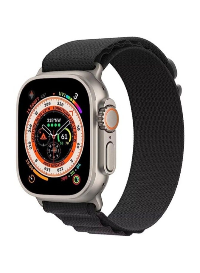 ELTRAZONE - Alpine Loop Compatible with Apple Watch Ultra Band,Metal connector Rugged Woven Nylon Men G-Hook Strap for iWatch Series Ultra SE 49mm 45mm 44mm - Image 1