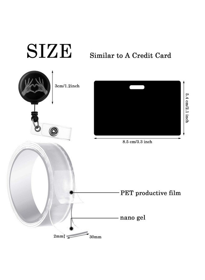 زنون 3 قطع بكرات شارة قابلة للسحب Xray Tech شارة بكرة مجموعة حامل علامة بكرات شارة قابلة للسحب حامل علامة Xray بكرة للممرضات والأطباء والمدرسين وعمال المكاتب - Image 2