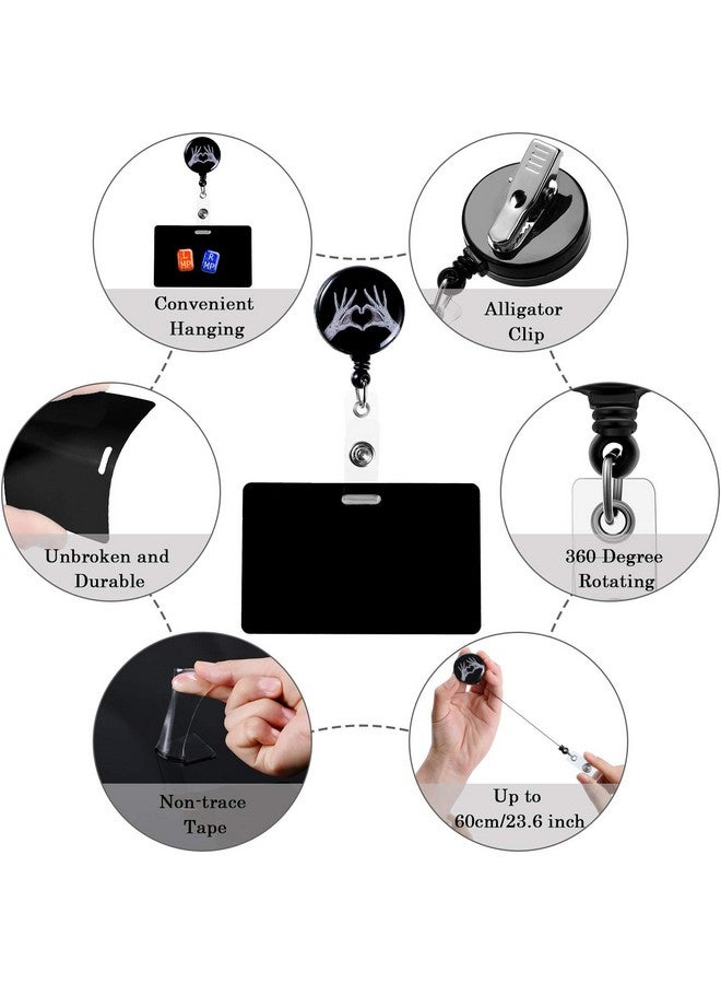 زنون 3 قطع بكرات شارة قابلة للسحب Xray Tech شارة بكرة مجموعة حامل علامة بكرات شارة قابلة للسحب حامل علامة Xray بكرة للممرضات والأطباء والمدرسين وعمال المكاتب - Image 3