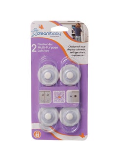 dreambaby Pack of 2 Mini Multi-purpose Latch - Transparent  - Image 2