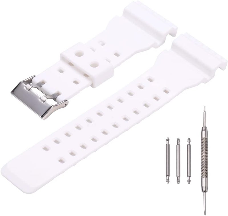 MCXGL 16mm Resin Strap Kompatibel mit Casio G-Shock GA-110 GA100 GD120 GD100 GA700 Herren Gummi Uhrenarmband Ersatz Armband - Image 1