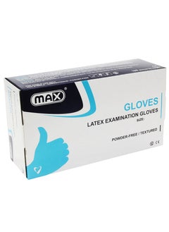 Max Max Latex Examination Powder-Free Gloves Medium 100's 