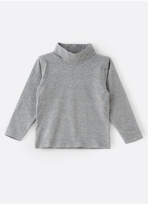 Basic solid turtle neck t-shirt