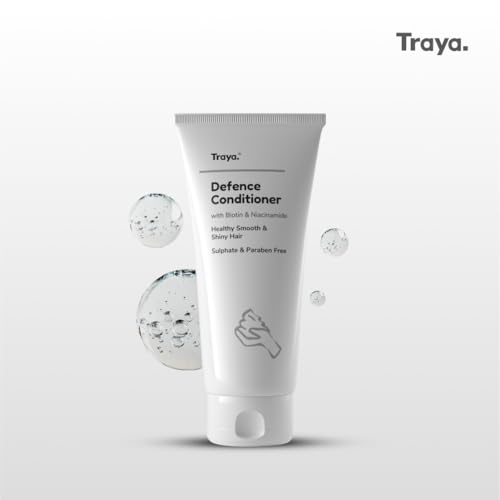Traya Defence Conditioner | For Deep Moisturizing, Hair Growth & Hair Fall Control - Mild Formula | Consist Biotin & Niacinamide | 100g, 1 Count - Image 2