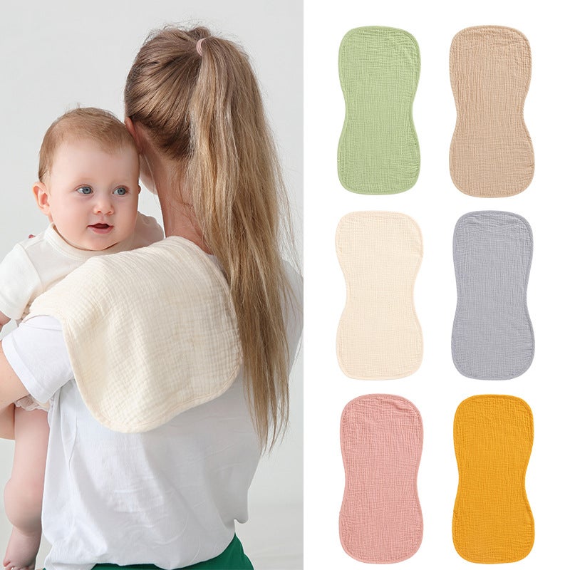 Baby Burp Towel Anti-Spitting Milk Towel Newborn Shoulder Pad Sipper Baby Cotton Gauze 4 Layers Sweat-Absorbing Soft Towel - Image 2
