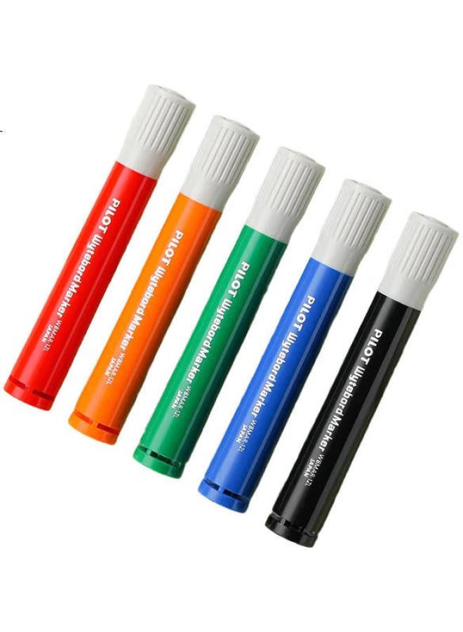 Pilot Large Capacity Erasable Whiteboard Markers, Water-Based Erasable, Thick Barrel Markers, Logistics Markers, Wbmar-12L Red, 10-Pack - Image 1