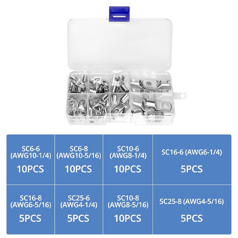 Heavy-Duty Crimping Tool Set HX-50B SC-60PCS group box 