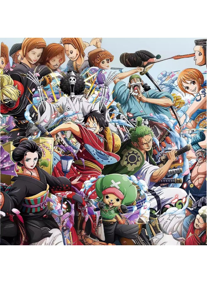 1000 قطعة من أحجية البازل الورقية المسطحة لشخصيات أنمي ون بيس - Image 2