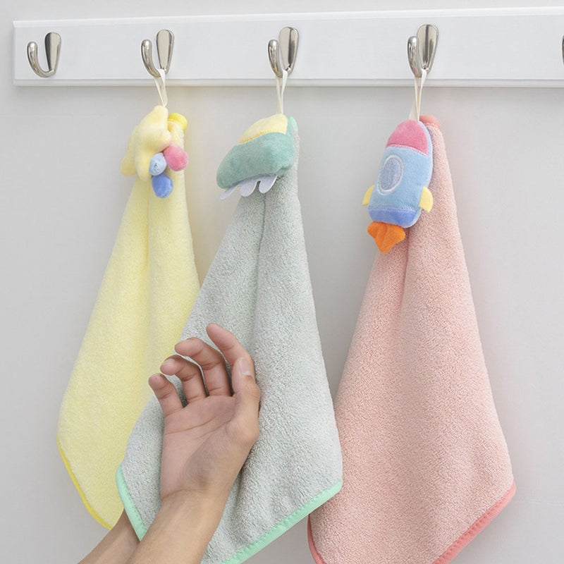 3pcs Baby Nursery Hand Towel Quick-drying Hanging Hand Towel Kitchen Wipe - Image 1