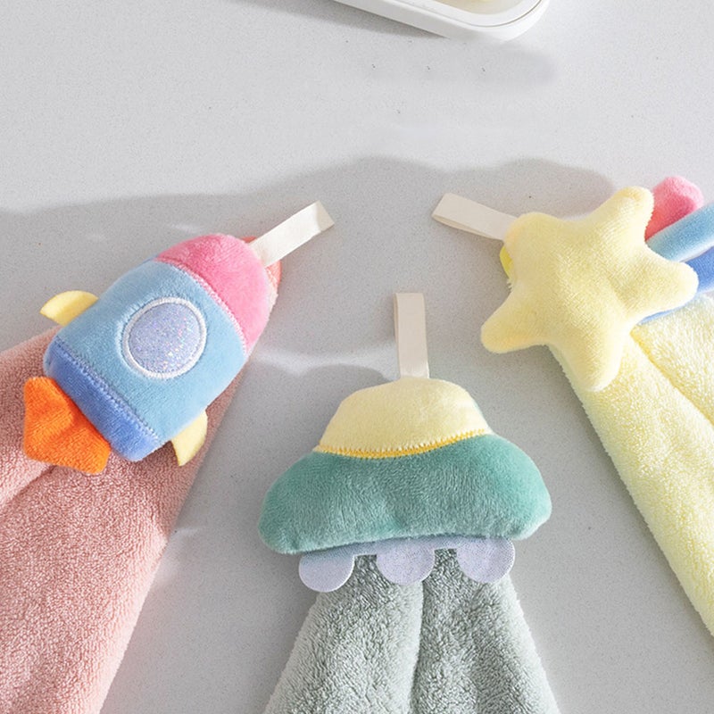 3pcs Baby Nursery Hand Towel Quick-drying Hanging Hand Towel Kitchen Wipe - Image 4