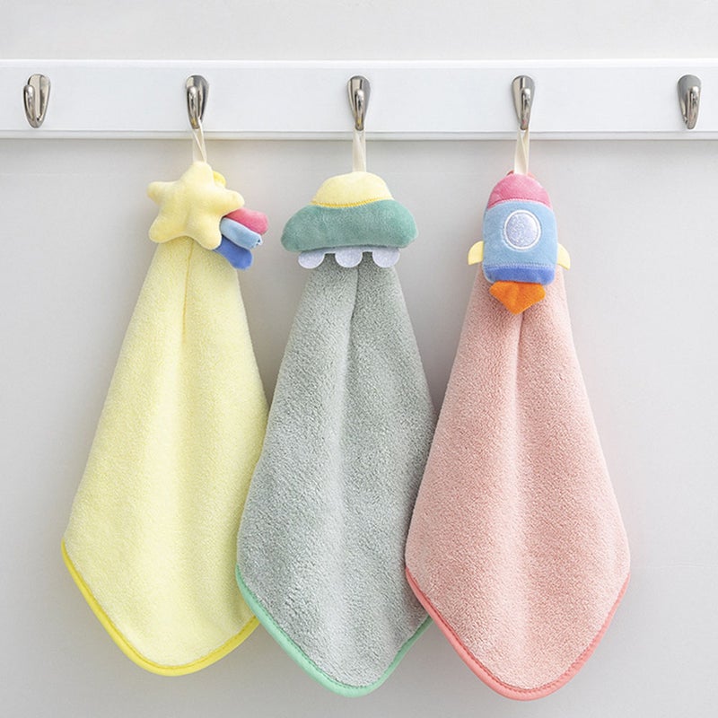 3pcs Baby Nursery Hand Towel Quick-drying Hanging Hand Towel Kitchen Wipe - Image 3