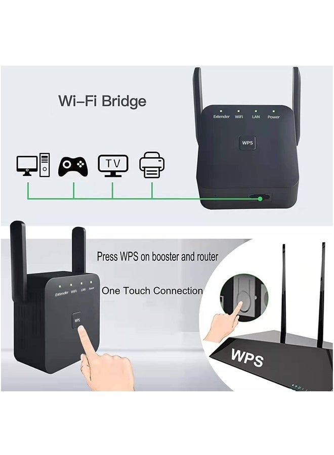 2025 أسرع مُوسع واي فاي، مُكرر واي فاي، مُعزز واي فاي، يغطي حتى 10000 Sq. أجهزة قدم و 60 بوصة، معزّز إنترنت مع منفذ إيثرنت، إعداد سريع، اتصال لاسلكي منزلي - Image 3