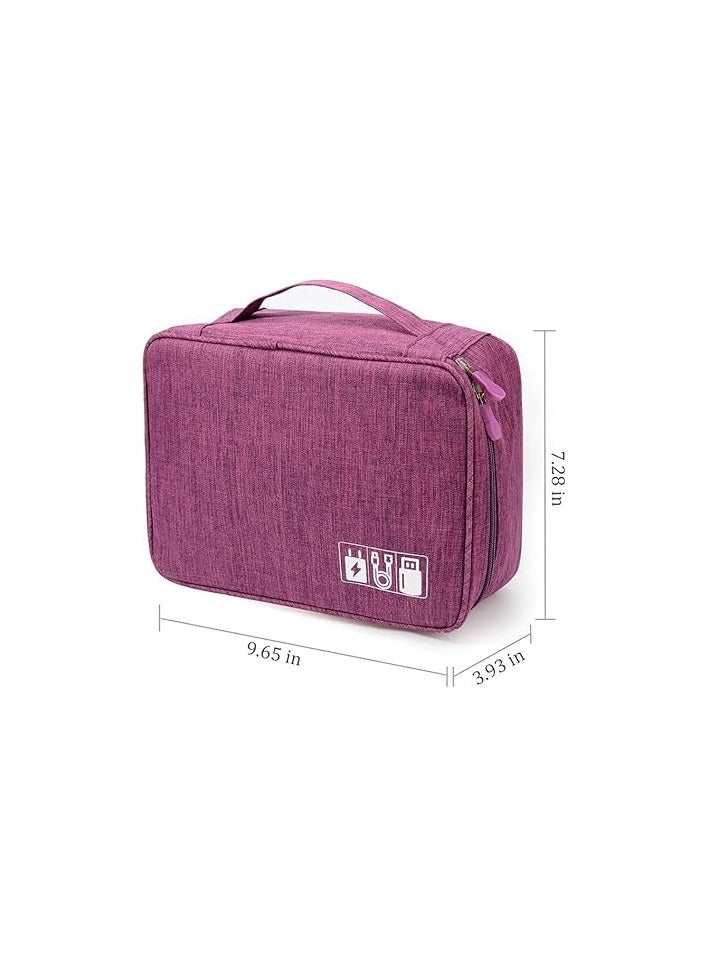 PROMASS Electronics Organizer Case Digital Accessories Cable Organizer Bag Travel Cable Storage Bag - Image 1