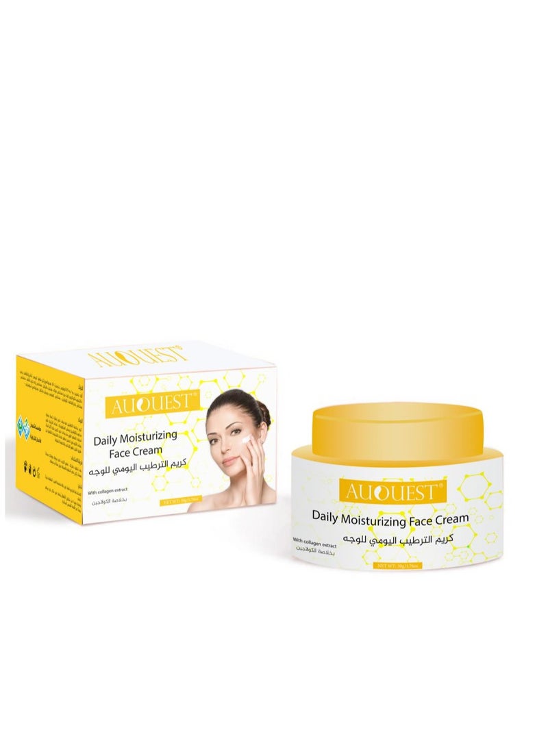 Daily moisturizing face cream with collagen extract 50g