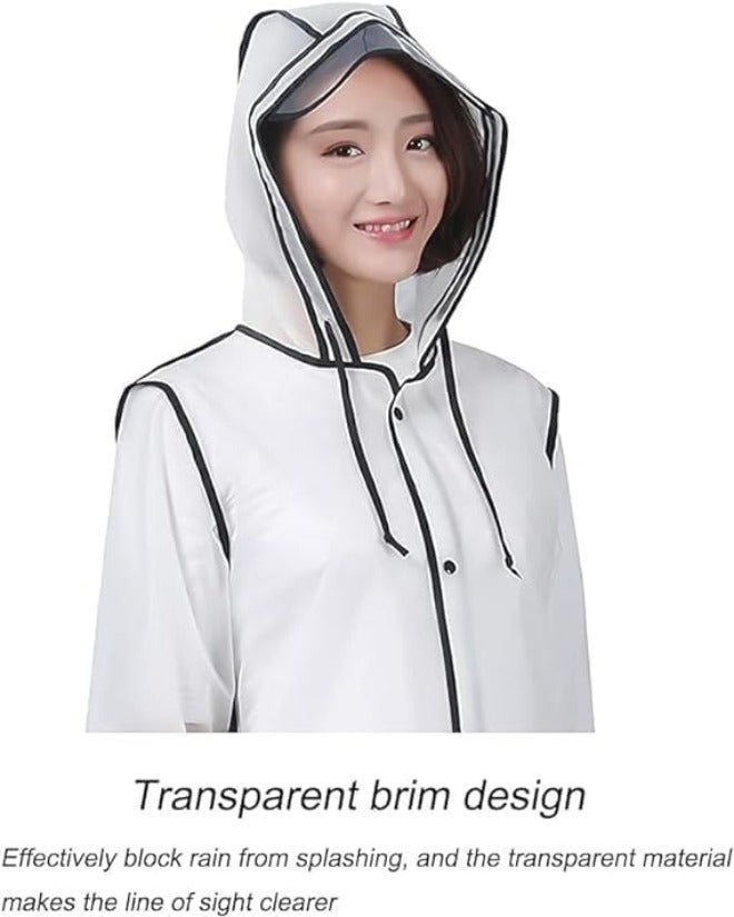 ChicAbode Rain Coat for Unisex Adult, Lightweight Reusable Oxford Cloth Rain Poncho, Packable Safety Raincoat, with Waterproof Shoe Cover, Breathable and Comfortable, for Outdoor Activities - Image 5