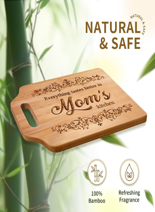 AceThrills Mom Gifts, Mothers Day, Christmas, Birthday Gifts for Mom from Daughter, Son - Engraved Bamboo Cutting Board 12.3"L x 8.7"W x 0.4"Th - Image 3