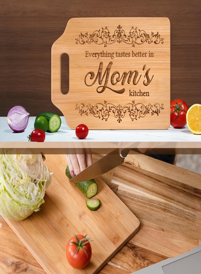 AceThrills Mom Gifts, Mothers Day, Christmas, Birthday Gifts for Mom from Daughter, Son - Engraved Bamboo Cutting Board 12.3"L x 8.7"W x 0.4"Th - Image 5