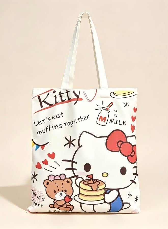 Hello Kitty Canvas Bag and Stationery Pen Set - Image 2