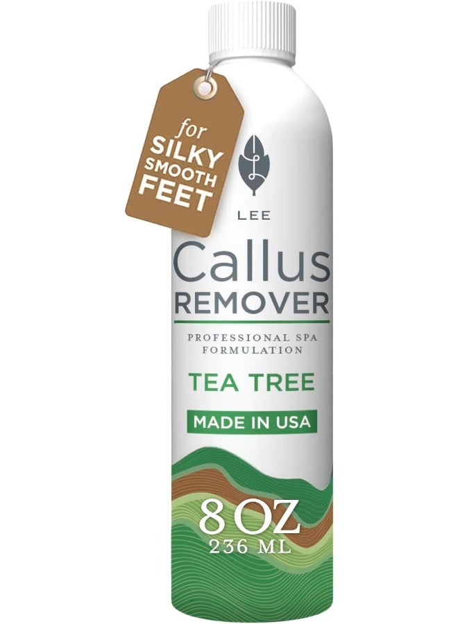 لي بيوتي بروفيشنال مزيل مسامير القدمين - شجرة الشاي، تركيبة قوية - جل فائق القوة، نتائج باديكير منزلي للقدمين - مستلزمات للعناية بالبشرة الجافة والمتشققة - 8 أونصة - Image 1