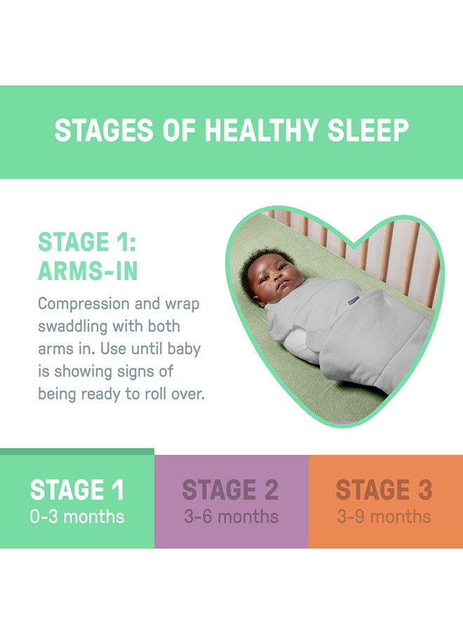 SwaddleMe - Summer Infant by Ingenuity All Season Swaddle - Dream Wave, 0 - 3 Months - Image 1