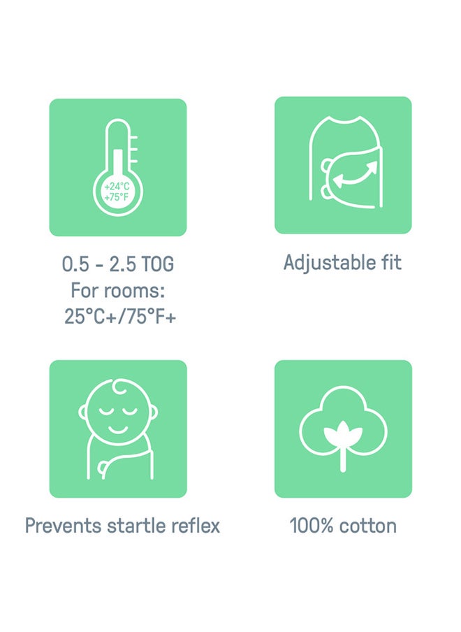 SwaddleMe - Summer Infant by Ingenuity All Season Swaddle - Dream Wave, 0 - 3 Months - Image 1