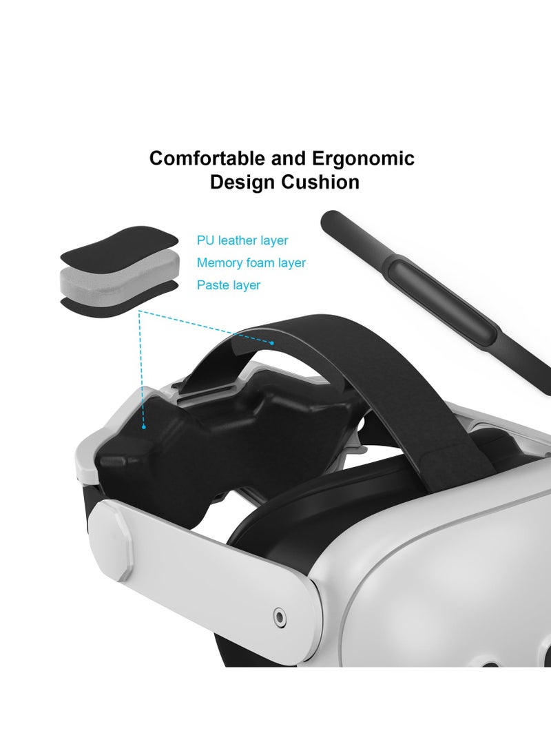 Generic - Head Strap For Meta Quest 3 Adjustable Comfort Elite Strap For Oculus Quest 3 Accessories Adjustable Lightweight VR Headset Strap Replacement - Image 1