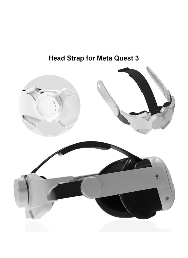 Generic - Head Strap For Meta Quest 3 Adjustable Comfort Elite Strap For Oculus Quest 3 Accessories Adjustable Lightweight VR Headset Strap Replacement - Image 1