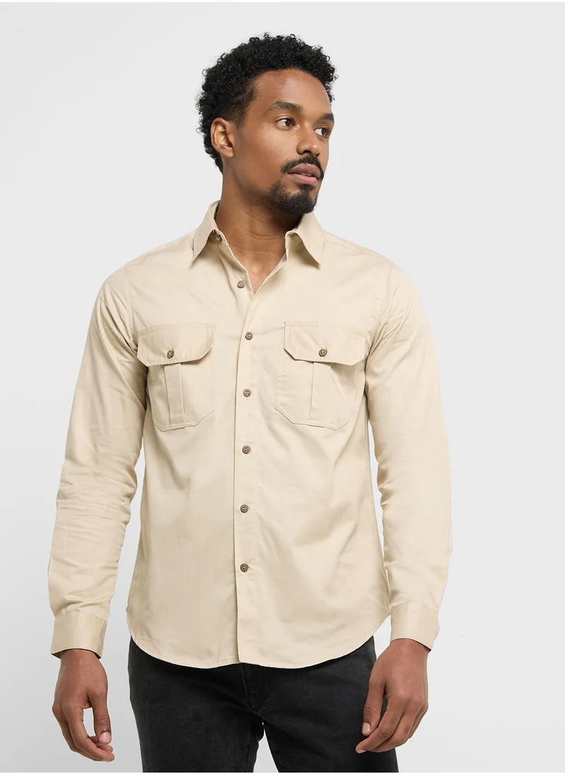 روبرت وود Cargo Full Sleeve Shirt