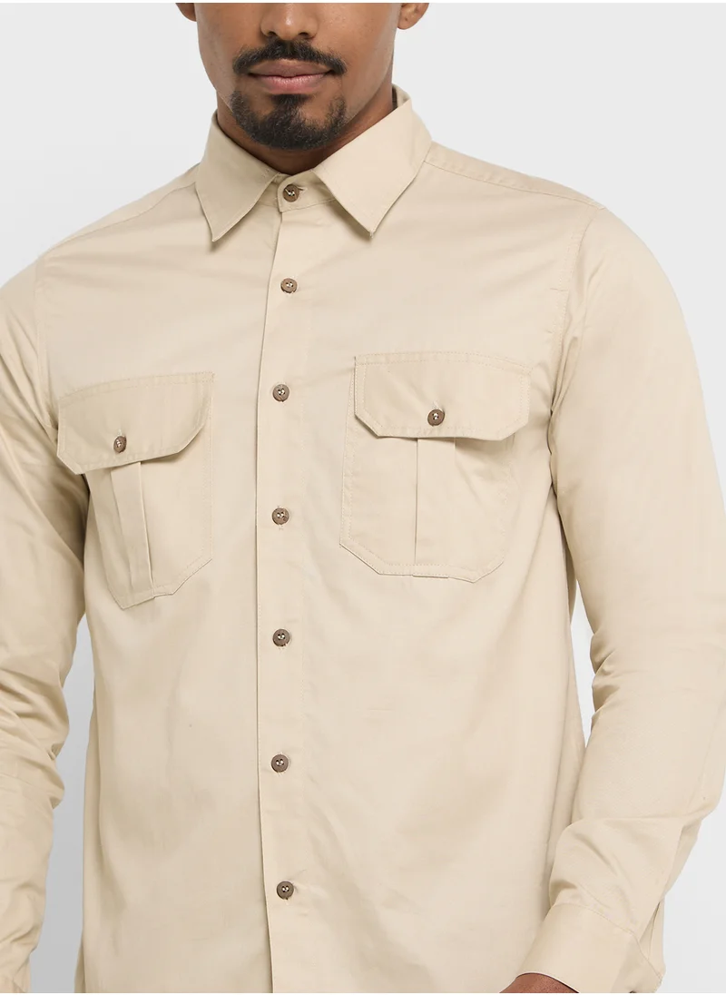 روبرت وود Cargo Full Sleeve Shirt