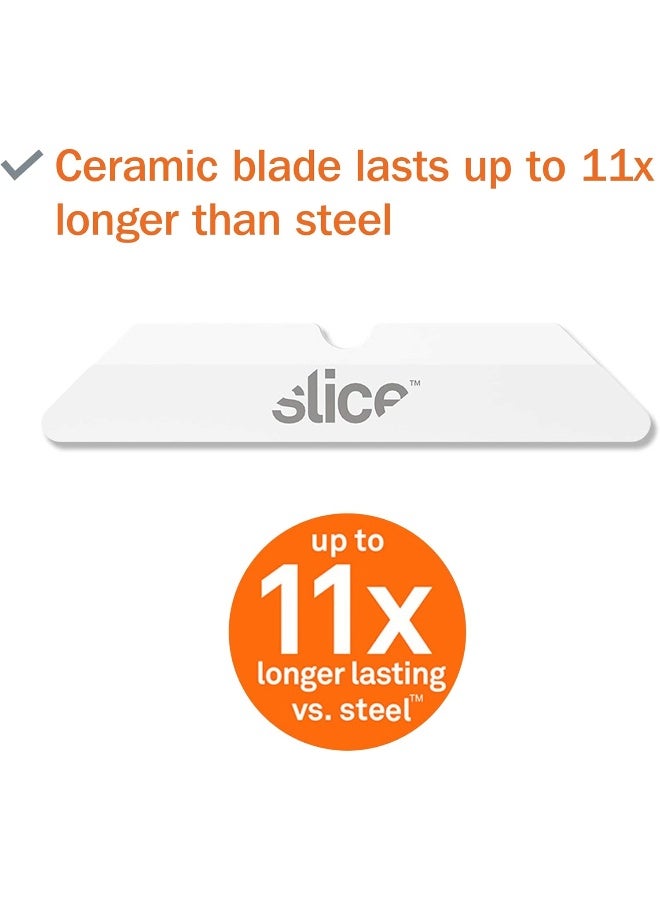 Slice 10404 Replacement Blade, Ceramic, Finger Friendly, Rounded Tip, Lasts 11x Longer Than Metal - Image 4