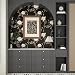 Laatse Black Golden Floral Peel and Stick Wallpaper Flowers Contact Paper 175x118 Self Adhesive Waterproof Vintage Dark Floral Wall Paper for Shelf Liner Cabinet Decor - Image 2