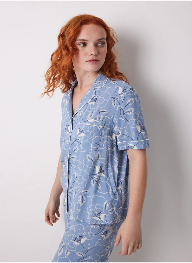 women'secret Viscose flower classic pyjamas