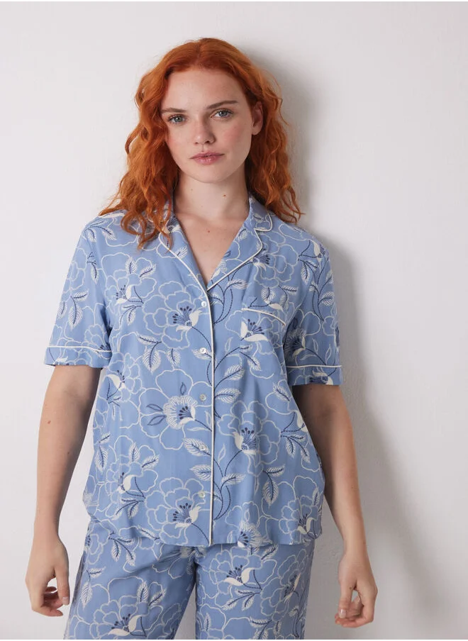 women'secret Viscose flower classic pyjamas