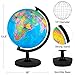 Wizdar 10 World Globe for Kids Learning DIY Assemble Educational Rotating World Map Globes Large Size Decorative Earth Children Globe for Classroom Geography Teaching Desk and Office Decoration - Image 4