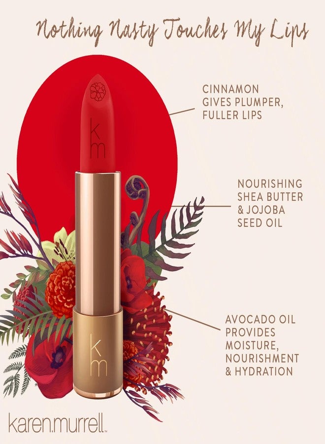 Karen Murrell - Natural Lip Stick - Lipstick 34 Passion - Red Lipstick - Matte Finish, 100% Natural Ingredients, Moisturizes & Hydrates Lips - Paraben & Cruelty Free - Image 2