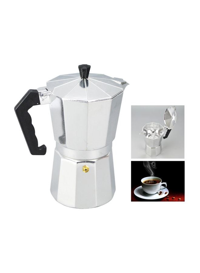 DESSINI Coffee Stovetop Espresso Maker Silver/Black - Image 5