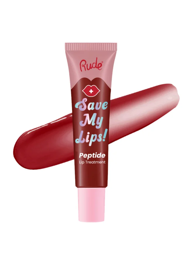 Rude Save My Lips Peptide Lip Treatment - Cherry