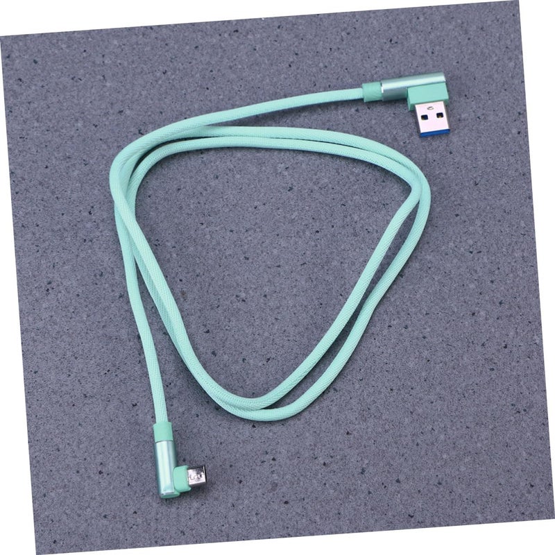 Green Braided Micro USB Cable Fast Charging And Data Sync Durable 1 Meter Cord For Phones - Image 4