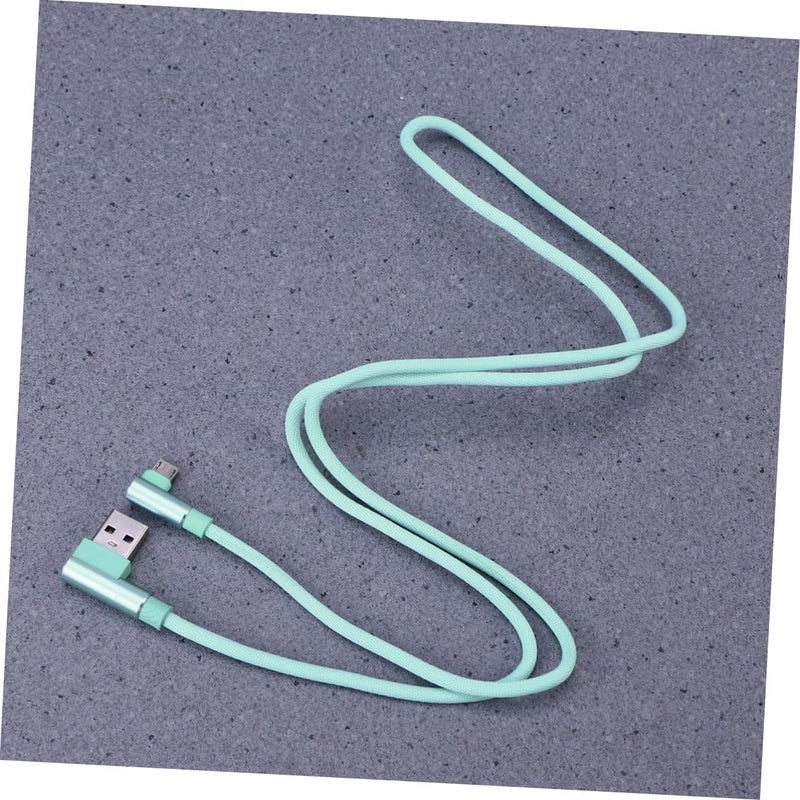 Green Braided Micro USB Cable Fast Charging And Data Sync Durable 1 Meter Cord For Phones - Image 5