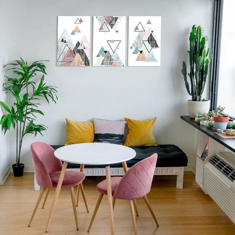 Zessonic Abstract Geometric Wall Art Set - Image 3