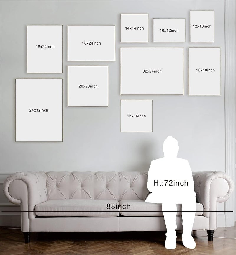 Zessonic Abstract Geometric Wall Art Set - Image 5