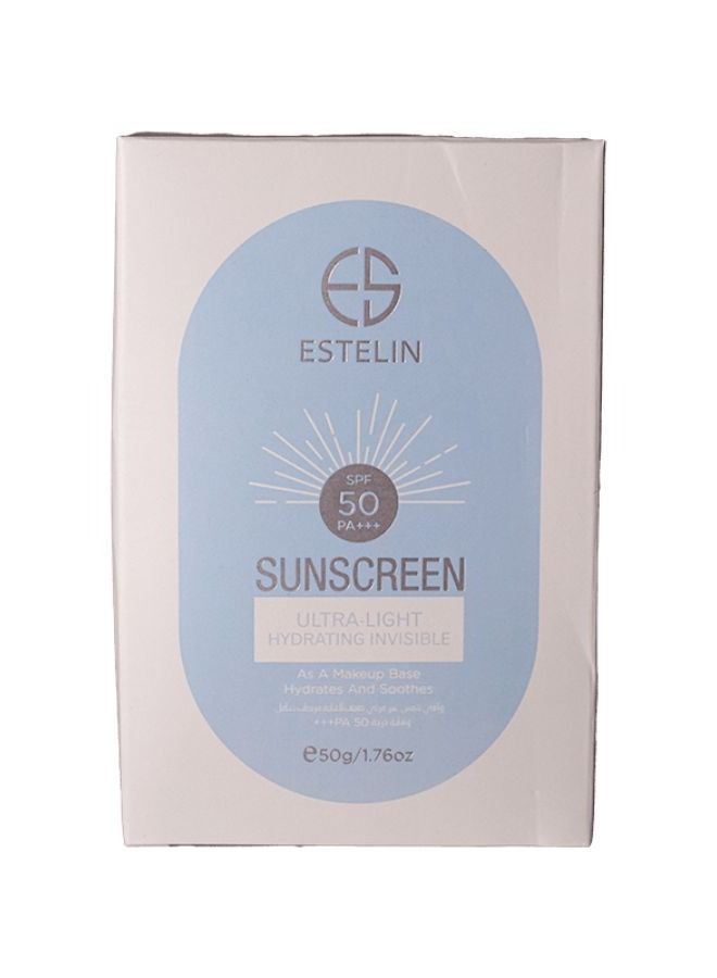 Estelin Ultra Light Invisible Sunscreen SPF 50 PA+++ - 50g - Image 2