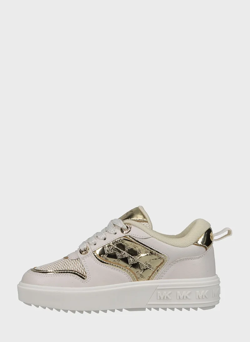 Michael Kors Youth Emmet Rumi Low Top Lace Up Sneakers