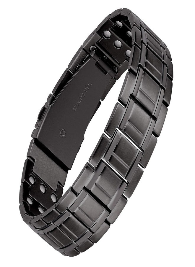 Feraco 3x Titanium Steel Bracelet for Men, Ultra Powerful 3500 Gauss, Wristband Brazaletes for Anniversary, Adjustable Size&jewelry Gift Box (Gray-new) - Image 1