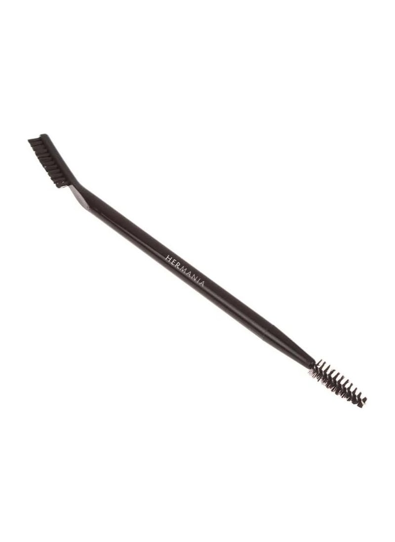 Generic - Dual-End Eyebrow Spoolie & Brush, Brow Lift Comb, Mascara Wand Applicator, Eyebrows Wax, Soap & Gel Lamination Tool, Plastic, Durable, Tiltable Spoolie - E70 (Black) - Image 1