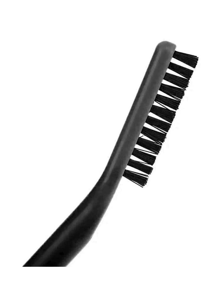 Generic - Dual-End Eyebrow Spoolie & Brush, Brow Lift Comb, Mascara Wand Applicator, Eyebrows Wax, Soap & Gel Lamination Tool, Plastic, Durable, Tiltable Spoolie - E70 (Black) - Image 1