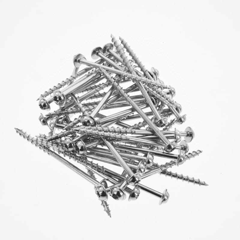 Milescraft مسامير جيب خشبية Milescraft 5216 7 x 212 رأس غسالة مع خيط خشن 1000 قطعة محرك Torx ذاتية التثبيت للاستخدام الداخلي