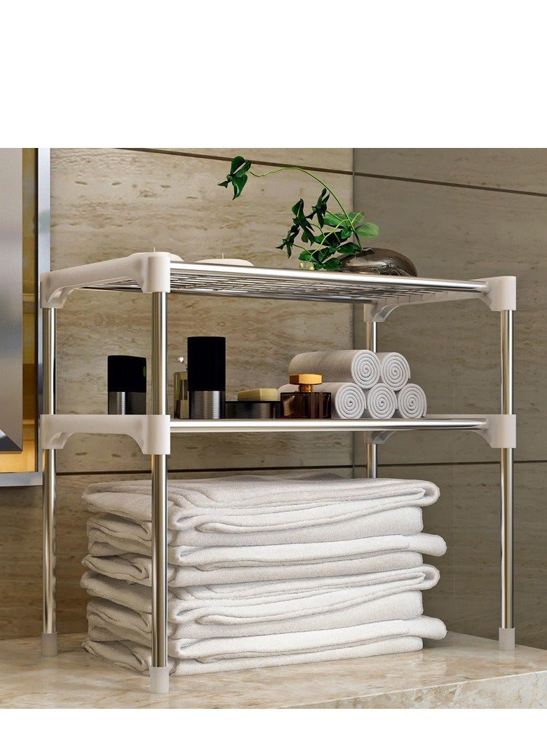 Feature 5: Kitchen Organizer,This kitchen organizer simplifies your cooking space, making it more functional and efficient. Microwave Drawer Sizes|Wolf Countertop Microwave|Material: Stainless Steel,Crafted from durable stainless steel, this rack resists rust and corrosion, ensuring longevity in your kitchen. Feature 12: Storage Rack,A versatile storage rack, it maximizes space and keeps your kitchen tidy. Feature 9: Kitchen Storage,Enhance your kitchen storage with this sleek, detachable rack that fits various kitchen items. Applicable Space: Kitchen,Designed for kitchen use, this rack organizes your tableware and kitchen items with ease. - Image 1