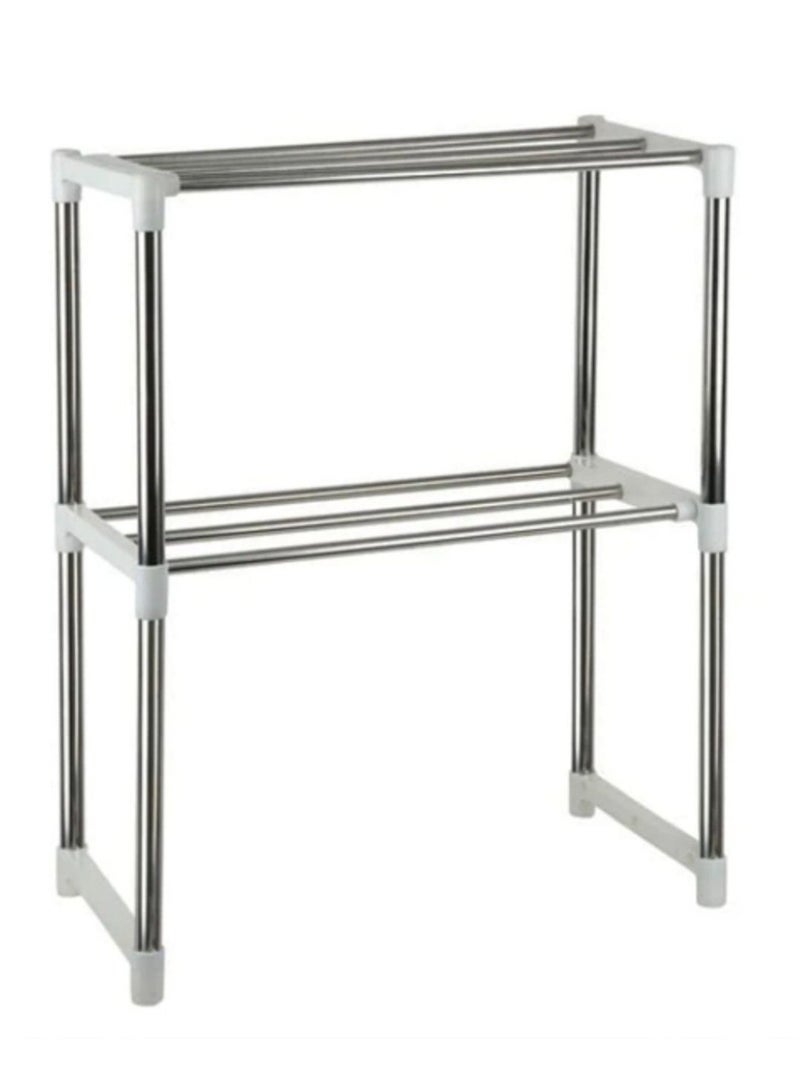 Feature 5: Kitchen Organizer,This kitchen organizer simplifies your cooking space, making it more functional and efficient. Microwave Drawer Sizes|Wolf Countertop Microwave|Material: Stainless Steel,Crafted from durable stainless steel, this rack resists rust and corrosion, ensuring longevity in your kitchen. Feature 12: Storage Rack,A versatile storage rack, it maximizes space and keeps your kitchen tidy. Feature 9: Kitchen Storage,Enhance your kitchen storage with this sleek, detachable rack that fits various kitchen items. Applicable Space: Kitchen,Designed for kitchen use, this rack organizes your tableware and kitchen items with ease. - Image 3